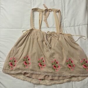 Free people top size extra large embroidered